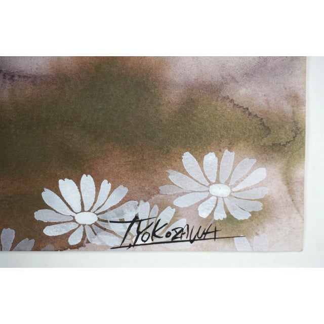 2000 - 2009 Futuristic Landscape -- Cosmos Flowers and Orb by T. Yokozawa For Sale - Image 5 of 5