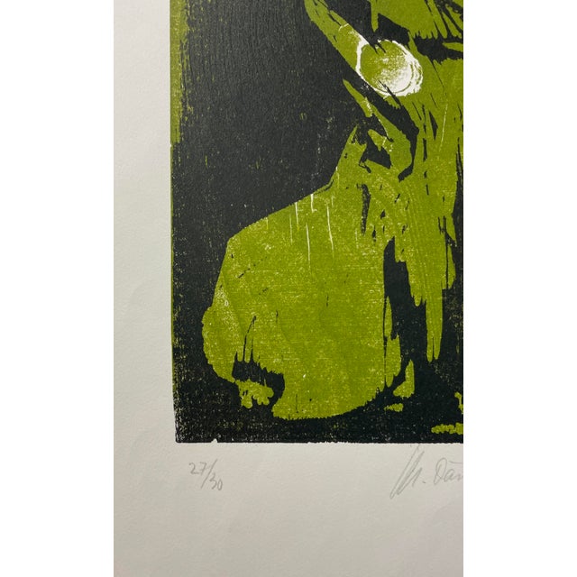 MCM woodcut on paper by Margrit Daeniker Kraechenbuehl. "Torso" pencil signed and numbered 27 of 30. Sheet: 21 x 14 3/4...