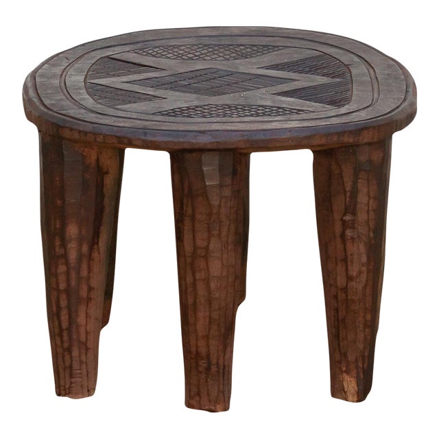 Egan Nupe Primitive African Stool For Sale
