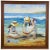 Late 20th Century Impressionist Style Mother and Child on a Beach Oil Painting by Martha Cristel, Framed For Sale - Image 13 of 13