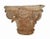Antique, late 19th century cast iron composite capital. Floral decoration with a distressed finish.