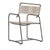 Not Yet Made - Made To Order Brown Jordan Walter Lamb Aluminum Arm Chair, Mica frame with Pebble fabric For Sale - Image 5 of 12