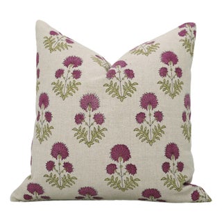 Fabdivine Floral Home Decor Cushion Cover 14x36 Inch– Pure Linen Fabric, Rishi For Sale