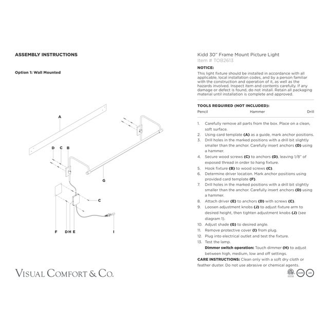 Thomas O'Brien for Visual Comfort Signature Kidd 30" Frame Mount Picture Light in Hand-Rubbed Antique Brass For Sale - Image 12 of 13