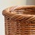 Vintage Boho Natural Wicker Wastepaper Basket For Sale - Image 4 of 15