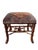 Chestnut Vintage Faux Bamboo Stool in Ralph Lauren "Hunting Manor Paisley" Fabric For Sale - Image 8 of 17
