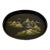 1960s Vintage Hand-Painted Lacquer on Wood Chinoiserie Landscape Tray For Sale
