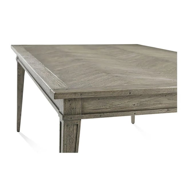 Grey Oak Rustic Dining Table For Sale In Greensboro - Image 6 of 10