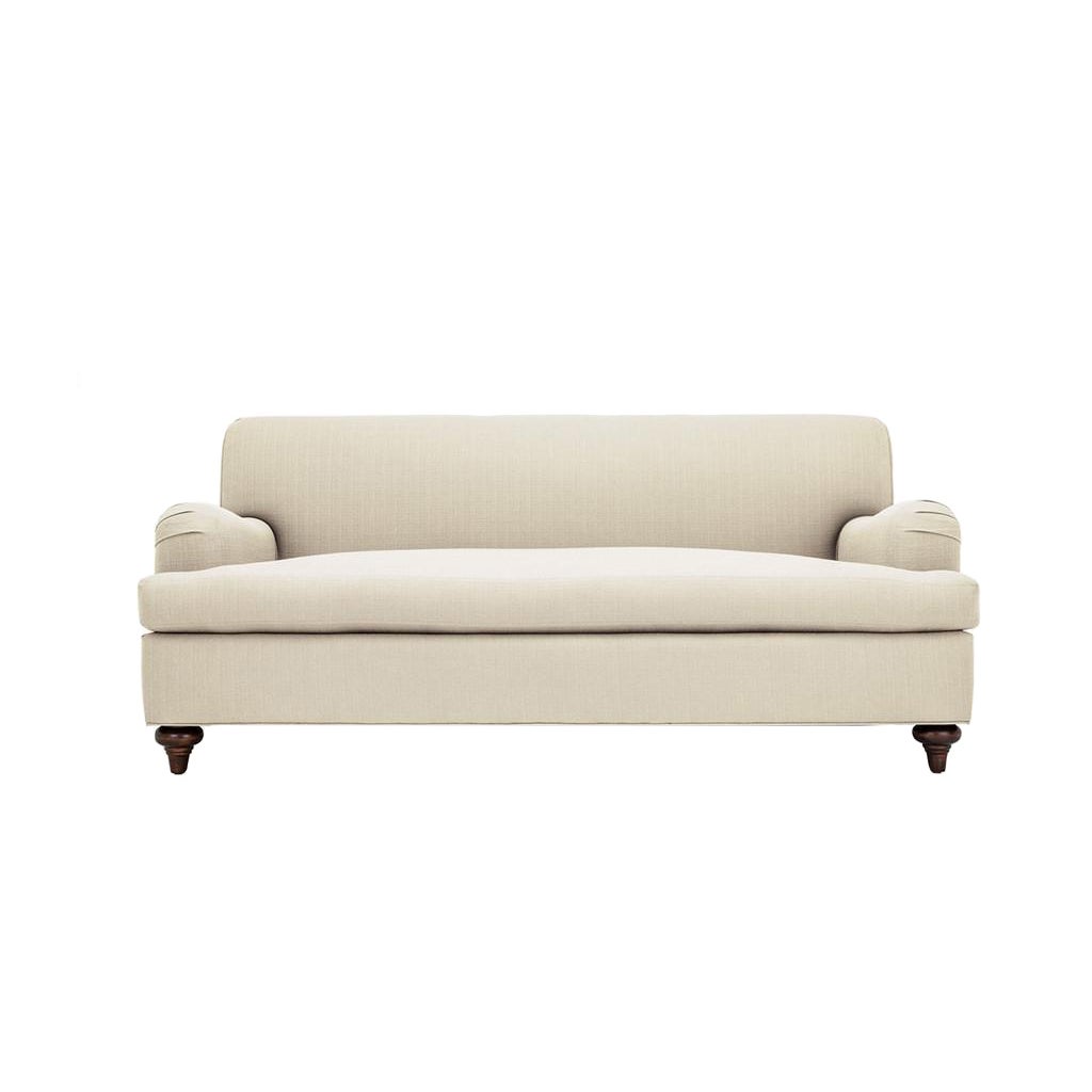 Clad Home Custom Ivory English Roll Arm Sofa Chairish