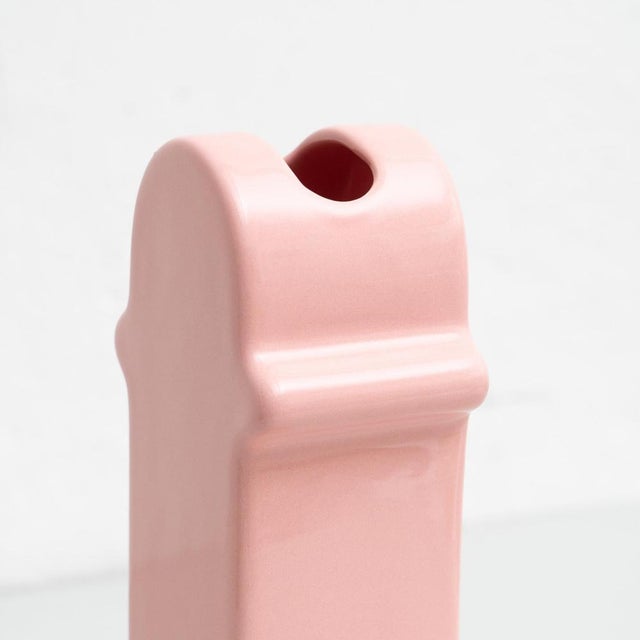 Pink Ceramic Shiva Flower Vase by Ettore Sottsass for BD Barcelona, 2015 For Sale - Image 14 of 18