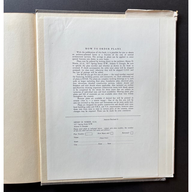 Paper Rare, Vintage Book, "Architecture for Contemporary Living" Henry D. Norris Aia For Sale - Image 7 of 13
