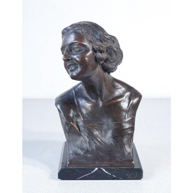 Terracotta Bust of Young Woman For Sale - Image 3 of 18