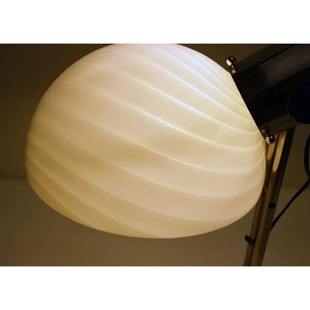 Glass and Metal Table Lamp by Zonca, 1970s For Sale - Image 9 of 12