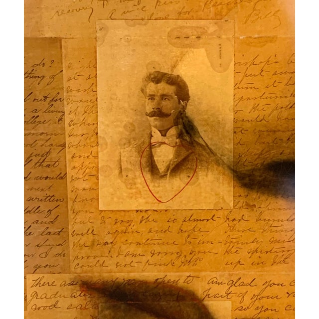 Ben Freeman Mixed Media Collage of Antique Photographs and Letters For Sale - Image 4 of 13