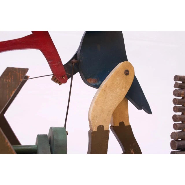 Early 20th Century Americana Uncle Sam Lumberjack Whirligig For Sale In New York - Image 6 of 13