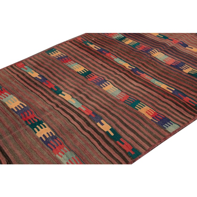 Mid-20th Century Vintage Kilim Runner Rug 4' 9" X 11' 3''. For Sale - Image 10 of 13