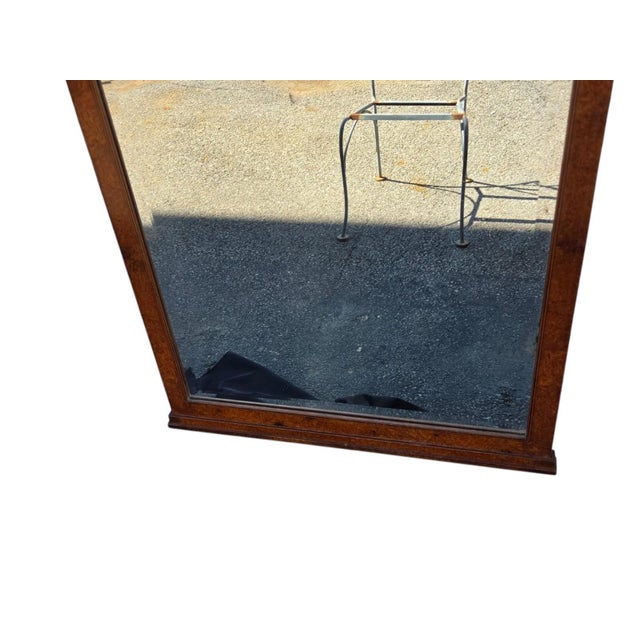 19th Century French Art Deco Fruitwood Stencil Inly Heavy Mirror. For Sale - Image 14 of 18