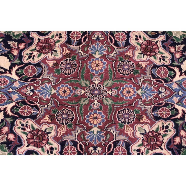 Elegant Traditional Pak-Persian Ivory/Green Wool Rug - 9'1'' X 12'0'' For Sale In New York - Image 6 of 9