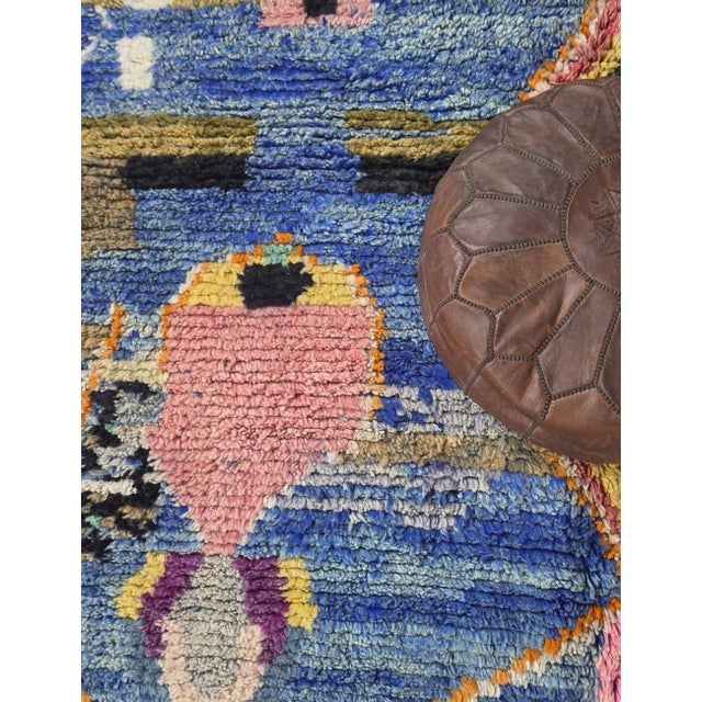 Textile Handwoven Berber Wool Rug - 8.5 X 6.7 Ft For Sale - Image 7 of 8