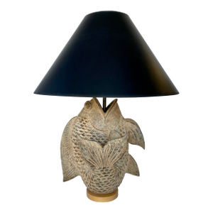 Custom Plaster Fish Lamp by Richard Ray