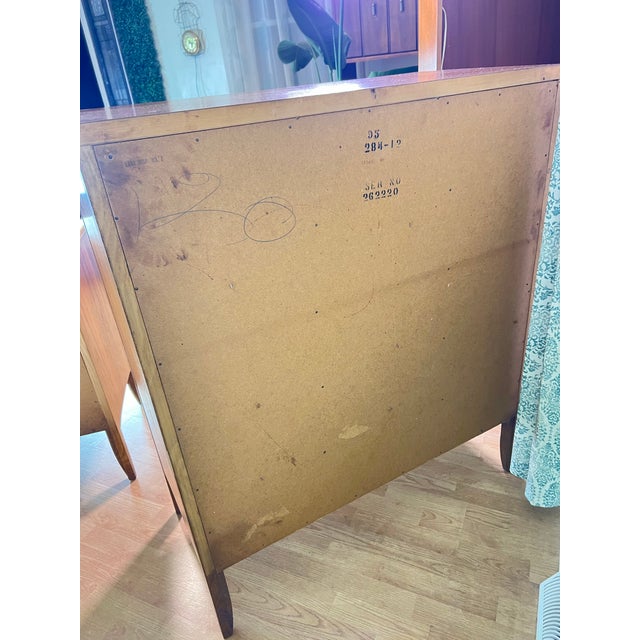 Brown 1960s Lane Perception Walnut Highboy Dresser For Sale - Image 8 of 12