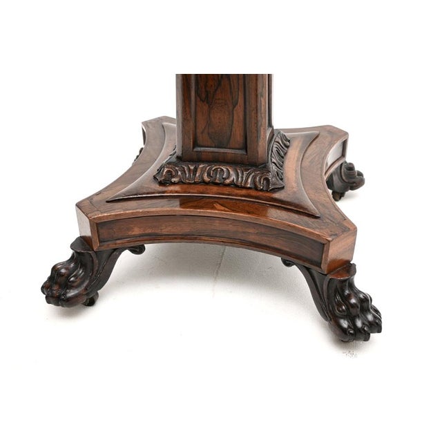 Brown William IV Adjustable Piano Stool, 1830s For Sale - Image 8 of 9