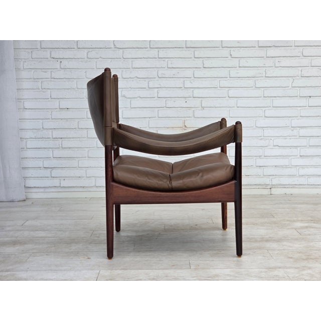 Danish Modus Highback Armchair by Kristian Vedel for Søren Wiladsen, 1974 For Sale - Image 12 of 18