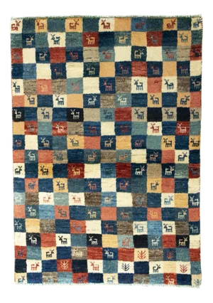 Hand-Knotted Gabbeh Nomadic Rug