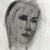 Mid Century Black and White Charcoal Portrait Drawing of a Woman With Short Hair - Signed For Sale - Image 9 of 10