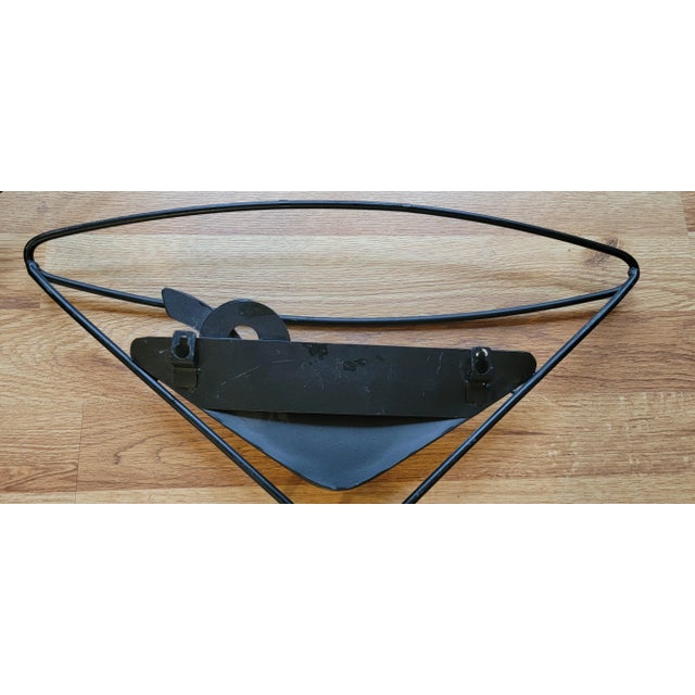 Vintage Hanging Metal Wall Art Sculptured Martini Glasses Bar Decor For Sale - Image 11 of 18