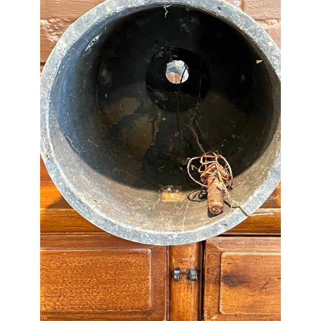 Antique Thai Bronze Temple Bell 21" Ornate Hanging Buddhist Temple Art For Sale In San Francisco - Image 6 of 6