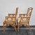 Late 20th Century Late 20th Century Lexington Chinese Chippendale Faux Bamboo Rattan Dining Arm Chairs, Set of 4 For Sale - Image 5 of 15