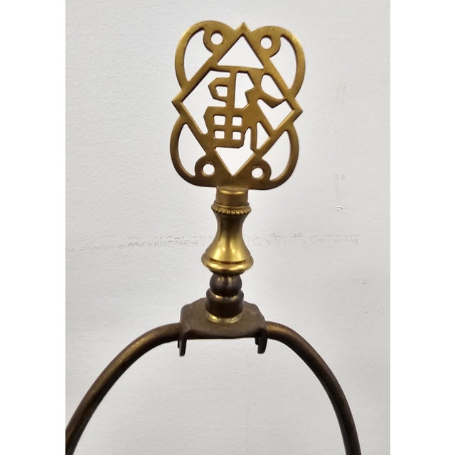 Mid 20th Century Pair of Mid 20th Century Chinese Porcelain Hat Stands Mounted as Lamps For Sale - Image 5 of 10