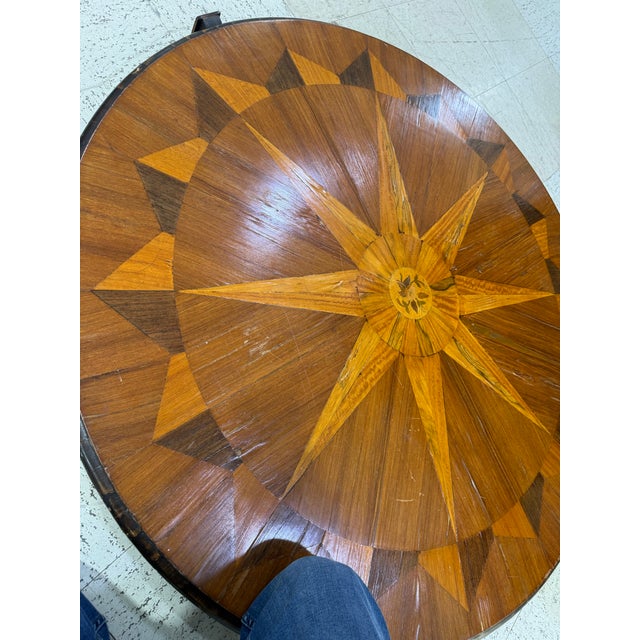 Early 19th Century Italian Continental Centre Tabletop Only Inlay Mahogany 47in Please note top of table Only no legs Very...