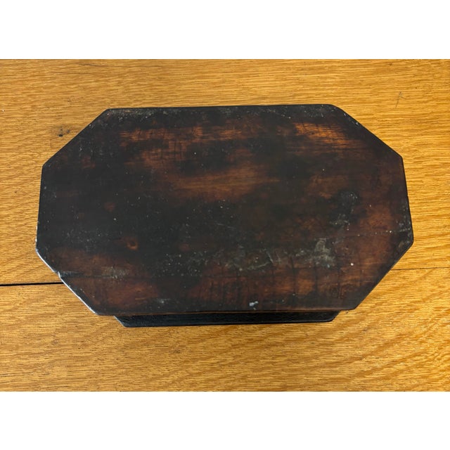 Vintage Wood and Mother of Pearl Trinket Box For Sale - Image 10 of 10