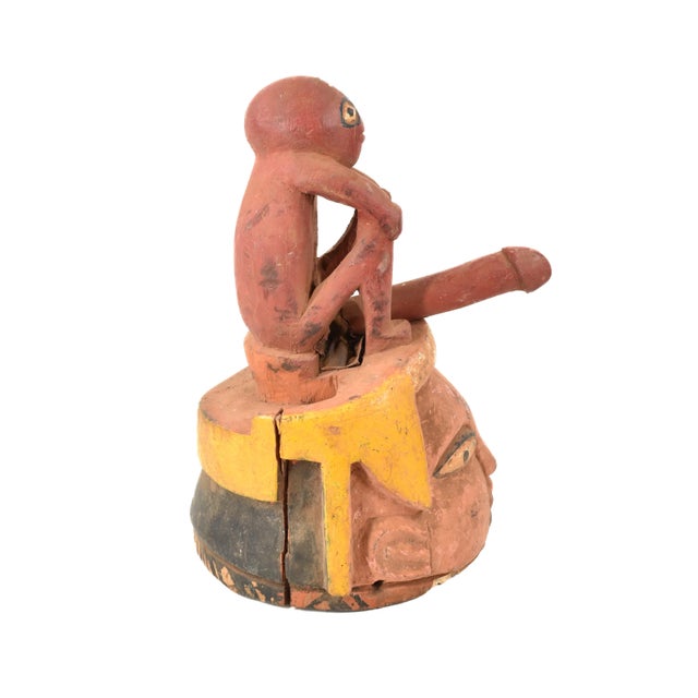 Early 20th Century Yoruba Figural Gelede Mask Nigeria For Sale - Image 4 of 7