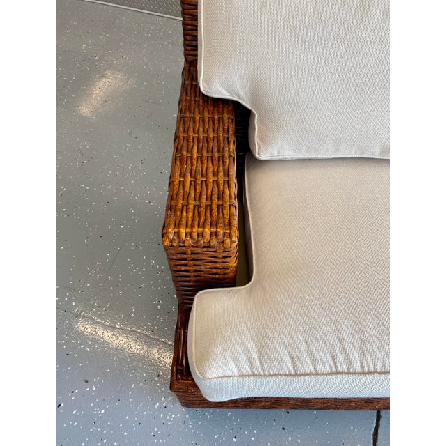 Tommy Bahama Lexington Furniture Woven Rattan Sofa Chairish