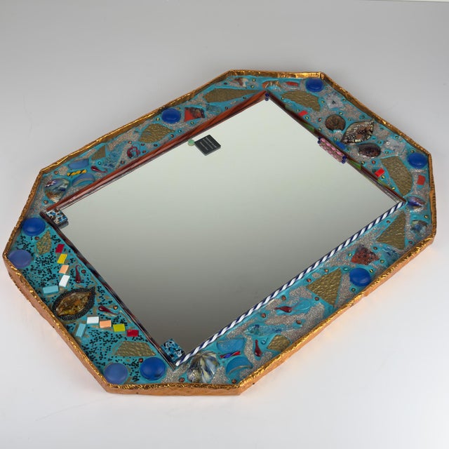 Mid-Century Modern Murano Glass Mosaic Mirror by Zane Luigina, Italy, 1990s For Sale - Image 9 of 18