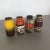 Set of four fat lava art vases. Producer: Scheurich, Germany. Decade: 1970s. These original vintage vases was produced in...