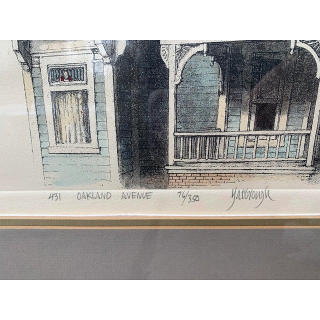 Illustration Late 20th Century Architectural Colored Etching by James Yarbrough For Sale - Image 3 of 5