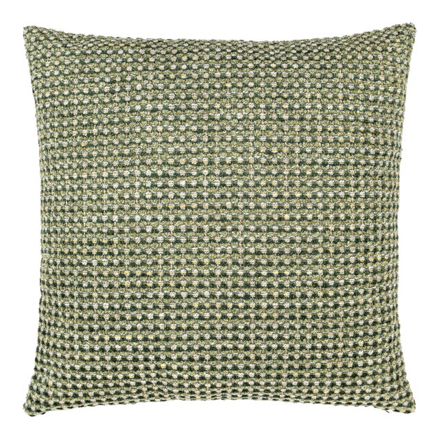 The House Of Scalamandré Heatherton Square Pillow In Moss For Sale