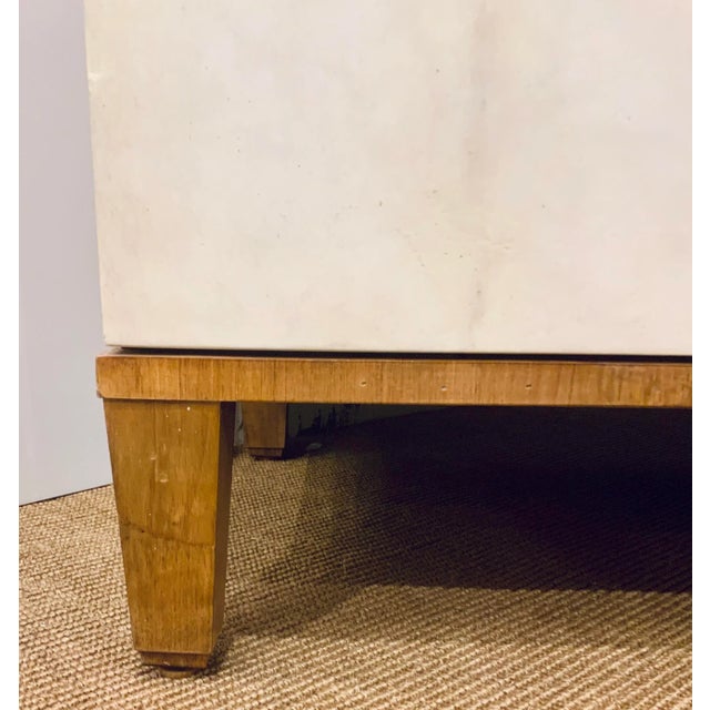 Modern Maitland-Smith Modern Faux Goat Skin Cabinet For Sale - Image 3 of 12