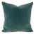 Dark Smoky Blue Plush Velvet Pillow Cover - Dusty Blue Gray Velvet Cushion Case - Euro Sham For Sale