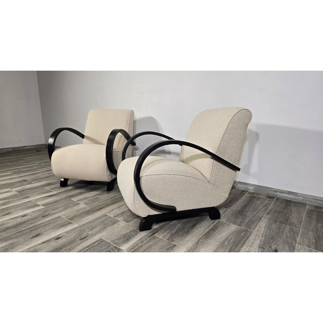 Armchairs from Jindrich Halabala, 1940s, Set of 2 For Sale - Image 10 of 10