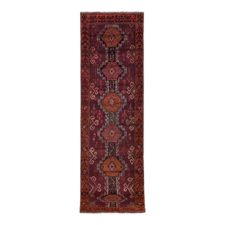 Mid 20th Century Vintage Herki Runner 3'7'' X 12'3'' For Sale