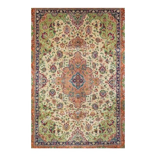 Vintage Tabriz Rug 6'2'' x 8'8'' For Sale