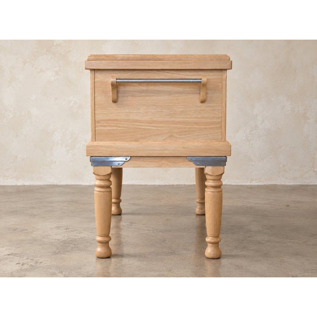 Vintage Apothecary-Kitchen-Island | 6-Drawer Card Catalog Style, Counter Height For Sale - Image 4 of 4