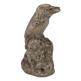 Reconstituted Stone Raven, English Mid 20th C. For Sale