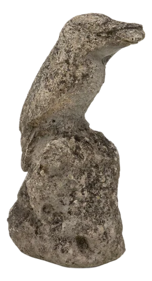 Reconstituted Stone Raven, English Mid 20th C.