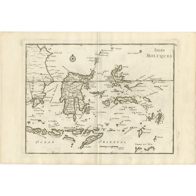 Antique French Engraved Map of the Moluccas & Celebes, Le Rouge, 1750s For Sale - Image 10 of 10